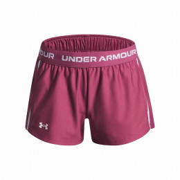 Spodenki dziecięce Under Armour G Tech Play Up Short-RED ciemnofioletowy/różówy Red