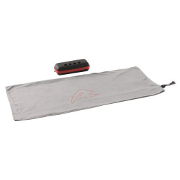 Ręcznik Robens Fjell Trekking Towel S szary Black & Grey