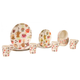 Zestaw naczyń Vango Bamboo 4-Person Set beżowy CoffeeCupPrint