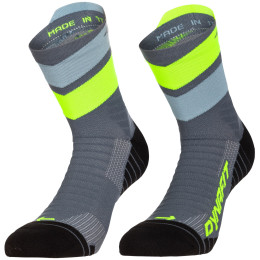 Skarpety Dynafit Ultra Mid Sk szary/żółty cinder ULTRA YELLOW/5A30