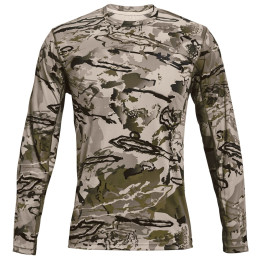 Koszulka męska Under Armour Iso-Chill Brush Line LS zarys UaBarrenCamo//Black