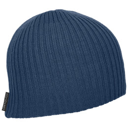 Czapka Ortovox Double Rib Logo Beanie ciemnoniebieski NightBlue