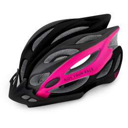 Kask rowerowy R2 Wind czarny/różówy