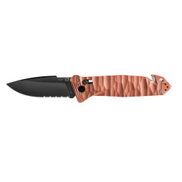 Nóż składany TB OUTDOOR Cac S200 French Army Knife Textured G10 Serrated pomarańczowy