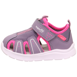 Sandały dziecięce Superfit Wave Purple różowy LILA