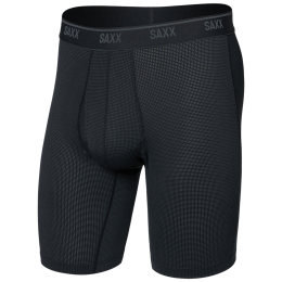 Męskie bokserki Saxx Quest Quick-Dry Mesh Long Boxer Brf Fly czarny black