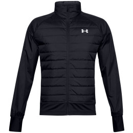 Kurtka męska Under Armour Run Insulate Hybrid Jacket czarny Black/Black/Reflective