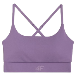 Biustonosz 4F Sport Bra F173 fioletowy DARK PINK