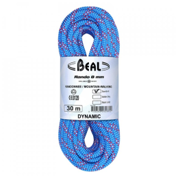 Lina wspinaczkowa Beal Rando 8 mm (48 m) niebieski BLUE