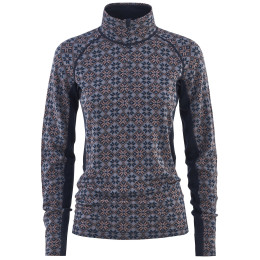 Damska koszulka Kari Traa Rose Light Baselayer Half Zip ciemnoniebieski Royal