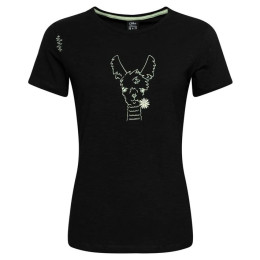 Koszulka damska Chillaz Valencia Happy Alpaca czarny Black