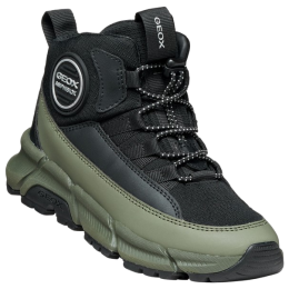 Dziecięce buty zimowe Geox J Flexyper Plus Boy czarny/zielony BLACK/MILITARY