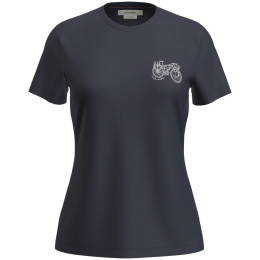 Damska koszulka Icebreaker W Mer 150 Tech Lite SS Tee Adventure Rid ciemnoniebieski Midnight Navy