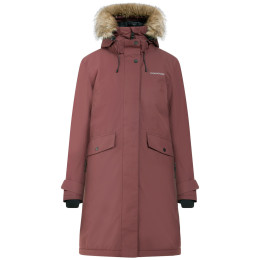 Damska zimowa parka Didriksons Erika Wns Parka 3 bordowy Old rust