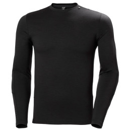 Męska koszulka Helly Hansen Lifa Merino Lightweight Crew czarny Black