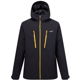 Kurtka zimowa męska Regatta Highton Stretch Padded Jacket czarny/żółty Black(Sunst)