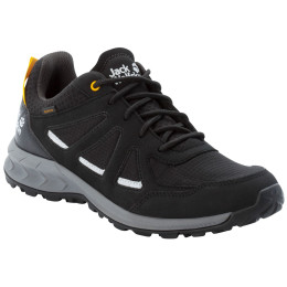 Męskie buty turystyczne Jack Wolfskin Woodland 2 Texapore Low M 2022 czarny black / burly yellow XT