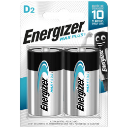 Baterie Energizer Max Plus D srebrny