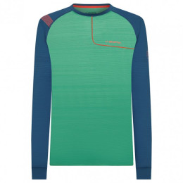 Koszulka męska La Sportiva Tour Long Sleeve M 2021 zielony/niebieski GrassGreen/Opal