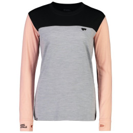 Damska koszulka Mons Royale Yotei Bf Ls Dream State różowy/czarny DreamState