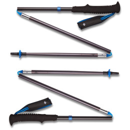 Kije trekkingowe Black Diamond Distance Z Poles czarny/niebieski Pewter