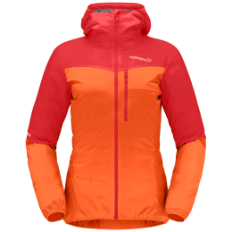 Kurtka damska Norrona falketind aero60 Zip Hood czerwony Arednalin