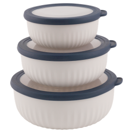Zestaw misek Outwell Cookout Bowl Set with Lids beżowy/niebieski Blue & Grey