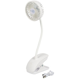 Wentylator Bo-Camp Table fan with clamp Flex biały White