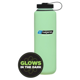 Butelka Nalgene Wide Mouth Sustain Silo 1500 ml jasnozielony Glow