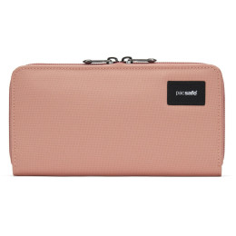 Portfel Pacsafe RFIDsafe Continental Wallet różowy rose
