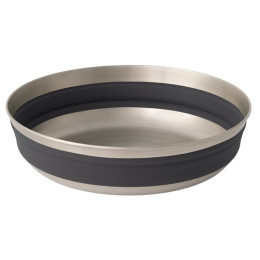 Składana miska Sea to Summit Detour Stainless Steel Collapsible Bowl L szary Beluga Black