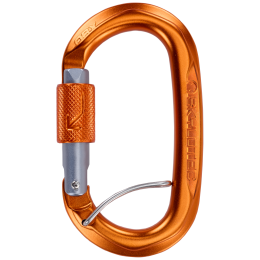 Karabinek Climbing Technology Obx BGL pomarańczowy/szary Titanium/Orange/Titanium