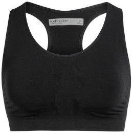 Biustonosz Icebreaker Anatomica Seamless Sport Bra czarny Black
