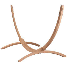 Stojak hamakowy La Siesta Stojan na síť Canoa do 200kg brązowy Wood