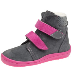 Buty barefoot dziecięce Beda Isabel Grey/Pink