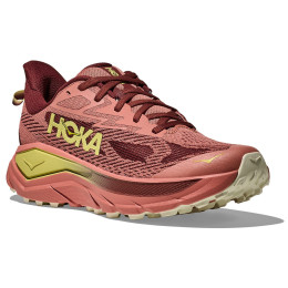 Damskie buty do biegania Hoka W Challenger 8 Wide czerwony Blush / Dark Cedar