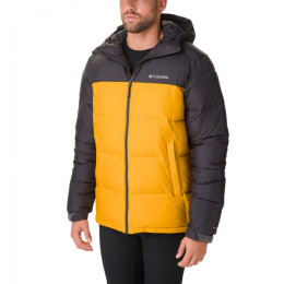 Kurtka męska Columbia Pike Lake Hooded Jacket szary/żółty GoldenYellowShark