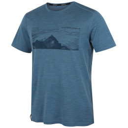 Koszulka męska MOOA Merino Lyolite Highlander 150 Short niebieski blue