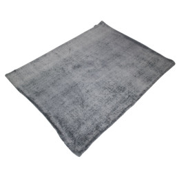 Koc Human Comfort Rabbit fleece plaid Lapin zarys Grey