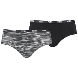 Majtki damskie Puma Women Printer Hipster 2P czarny black