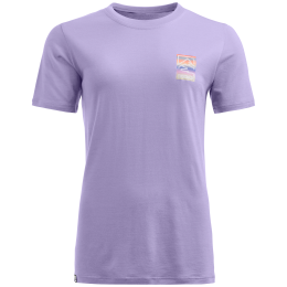 Damska koszulka Ortovox 140 Cool Mtn Gradient Ts fioletowy Lush Lavender