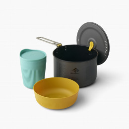 Zestaw naczyń Sea to Summit Frontier UL One Pot Cook Set 1P 3 Piece 2L szary/niebieski