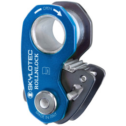 Bloczek z blokadą Skylotec RollNlock szary/niebieski Anthracite/Electricblue