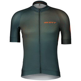 Męska koszulka kolarska Scott RC Pro SS zielony/pomarańczowy aruba green/braze orange