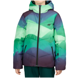 Dziecięca kurtka zimowa 4F Technical Jacket M1278 niebieski/zielony Multicolour Allover