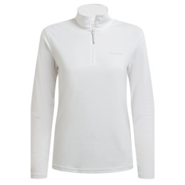 Koszulka damska Craghoppers NosiLife SolarShield+ Half Zip Top biały White