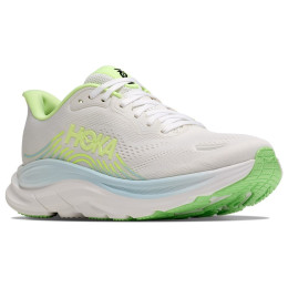 Damskie buty do biegania Hoka Clifton 11 Wide biały/zielony Frost / Neon Yuzu