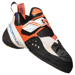 Damskie buty wspinaczkowe La Sportiva Solution Woman biały/pomarańczowy White/Lily Orange