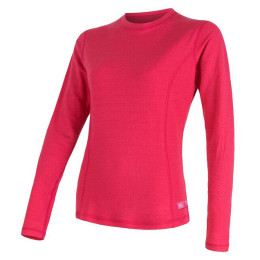 Koszulka damska Sensor DF Merino wool dł.r. magenta różowy Magenta