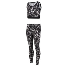 Zestaw dziecięcy Regatta Atkin Set czarny/biały Blk/WhtAniml